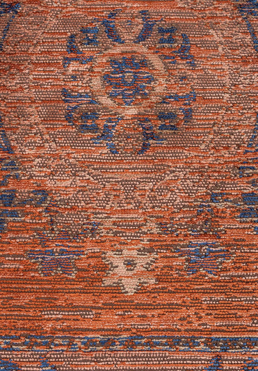 PALACE DARK BEIGE - NAVY BLUE - LIGHT CORAL - RUST RUG - 5