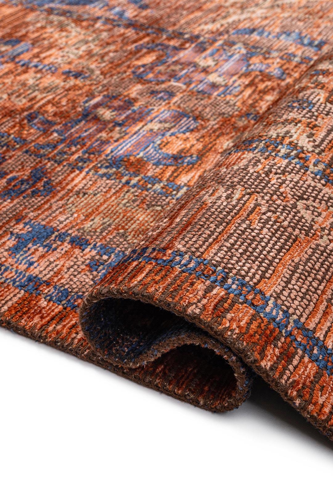 PALACE DARK BEIGE - NAVY BLUE - LIGHT CORAL - RUST RUG - 2