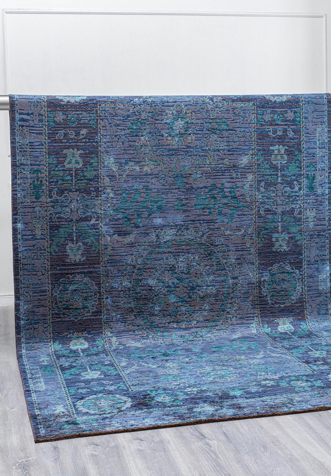 PALACE DARK TURQUOISE - PETROL - NAVY BLUE - DARK NAVY RUG - 4
