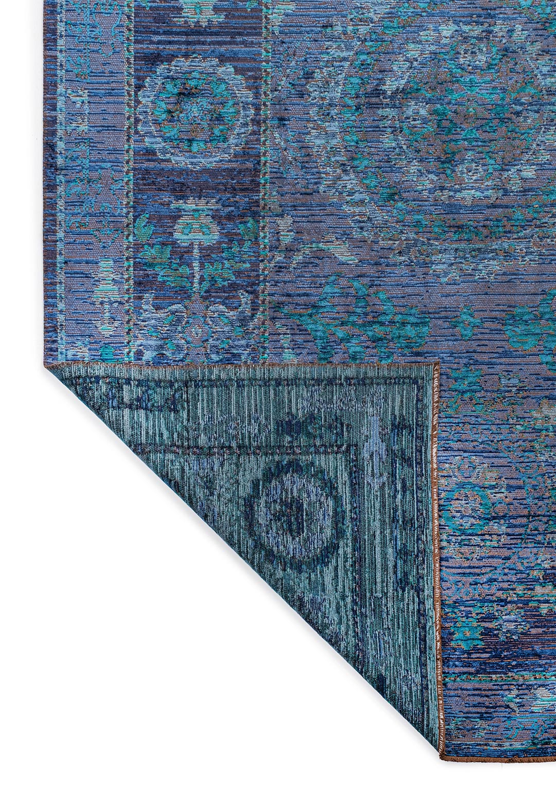 PALACE DARK TURQUOISE - PETROL - NAVY BLUE - DARK NAVY RUG - 3
