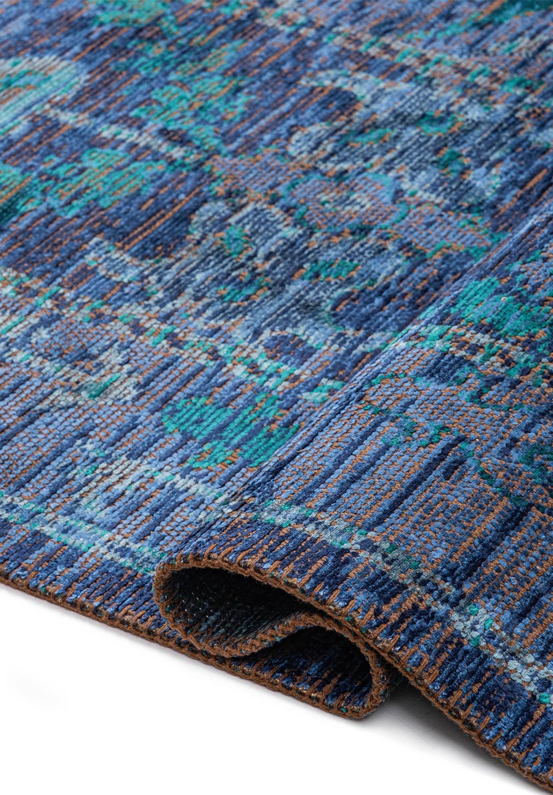 PALACE DARK TURQUOISE - PETROL - NAVY BLUE - DARK NAVY RUG - 2