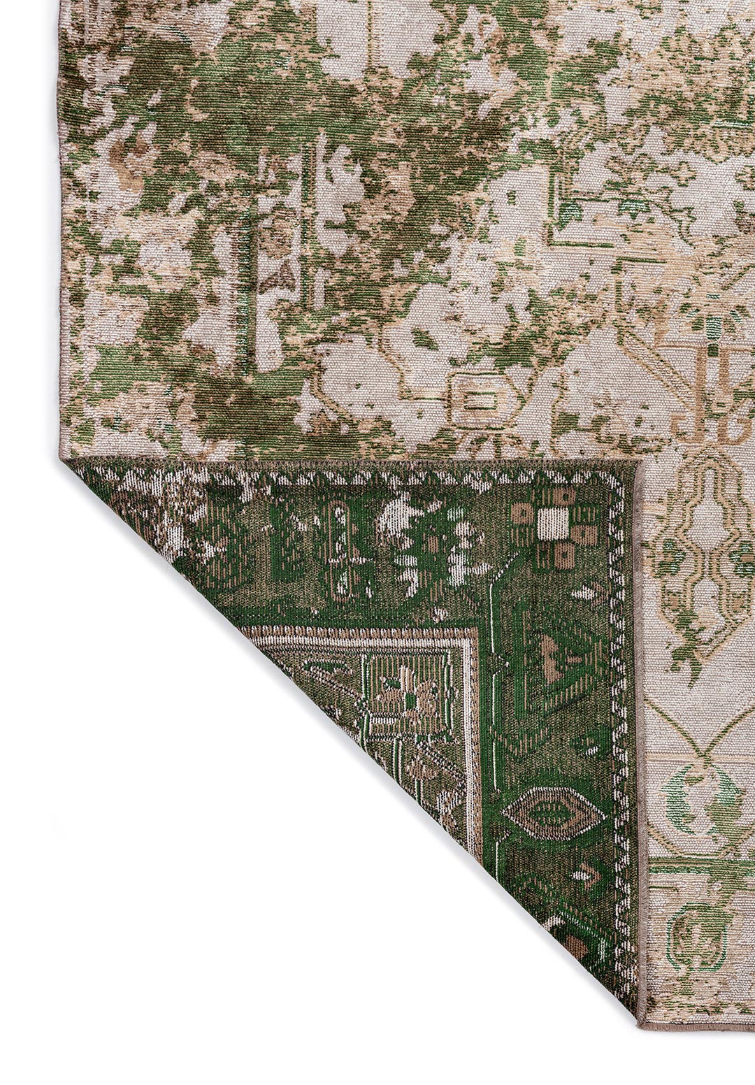 MONARCH ERA DARK BEIGE - FOREST GREEN - MINK - LIGHT CREAM RUG - 3