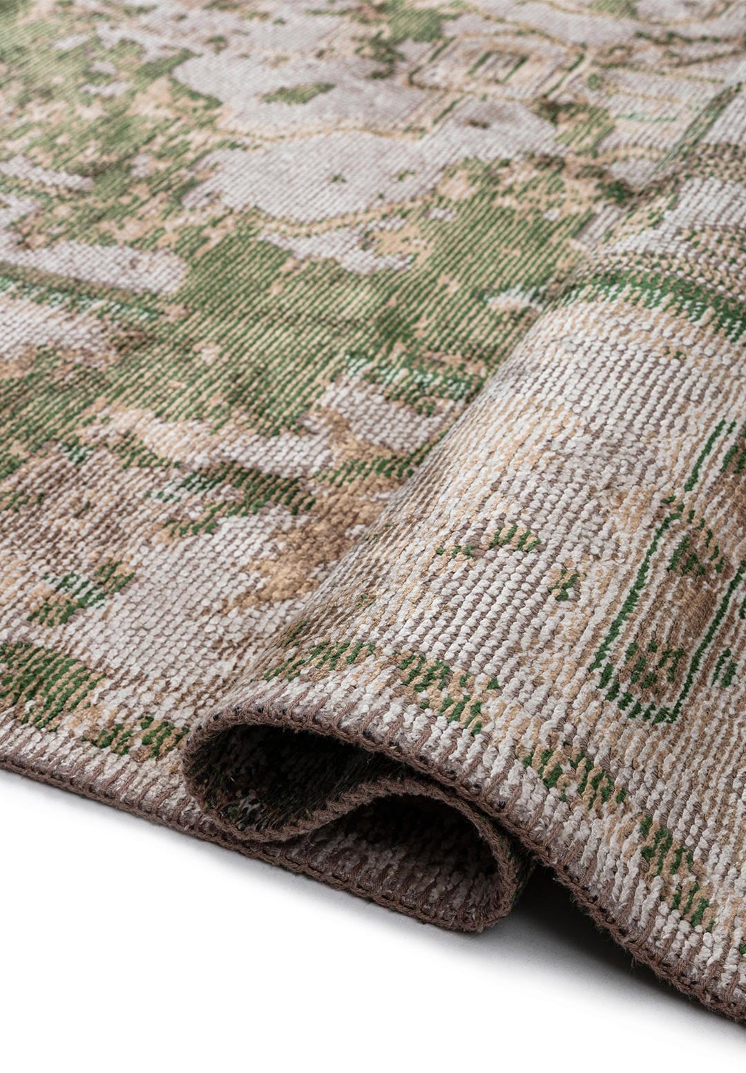 MONARCH ERA DARK BEIGE - FOREST GREEN - MINK - LIGHT CREAM RUG - 2