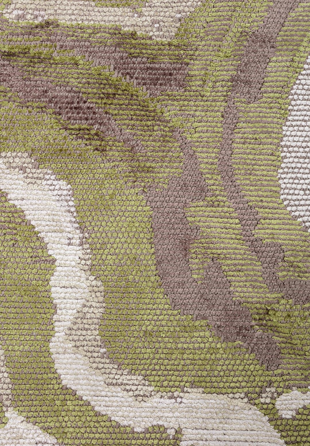 SMOKE BONE - BEIGE - GREEN - DARK MINK RUG - 5