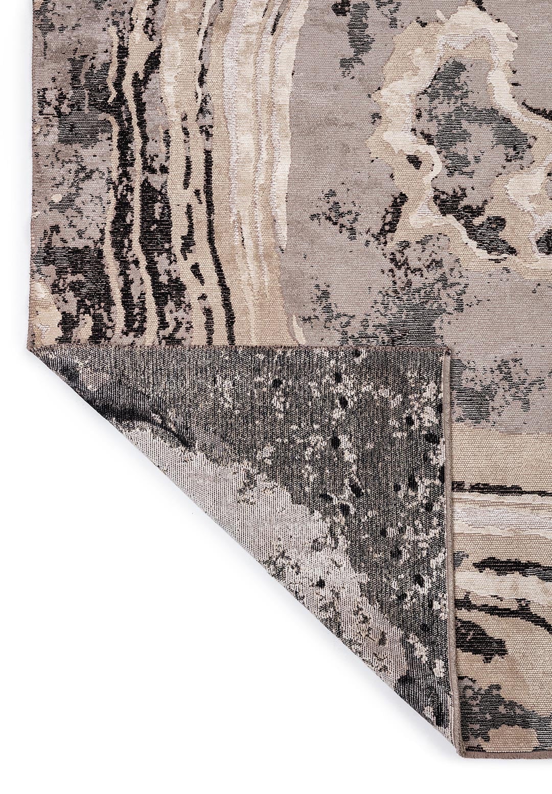 SMOKE GREY - BLACK - BEIGE - BONE RUG - 3