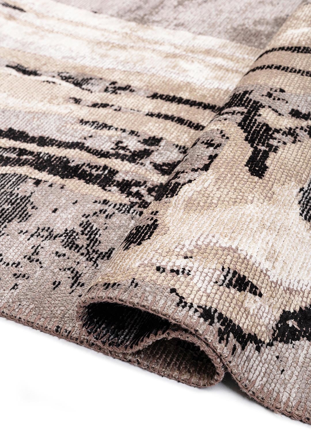SMOKE GREY - BLACK - BEIGE - BONE RUG - 2