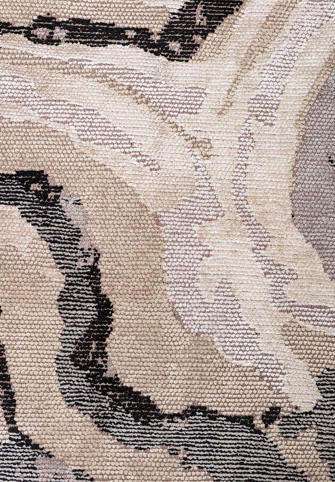 SMOKE GREY - BLACK - BEIGE - BONE RUG - 5