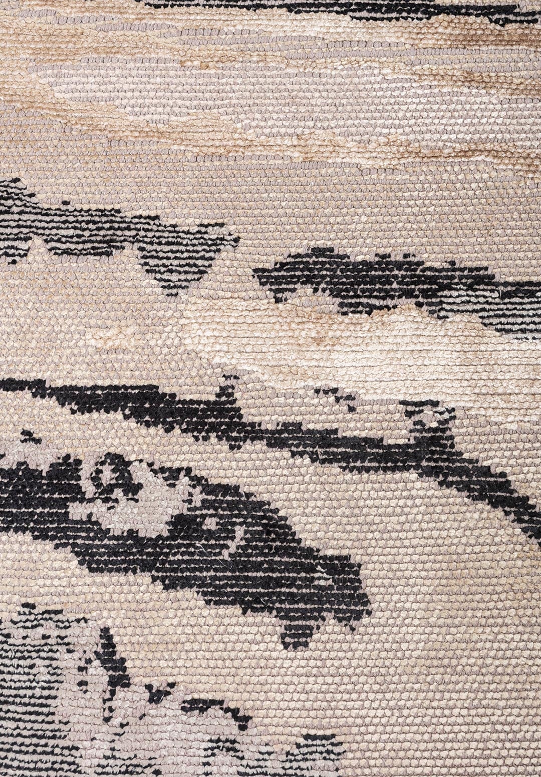 SMOKE GREY - BLACK - BEIGE - BONE RUG - 5