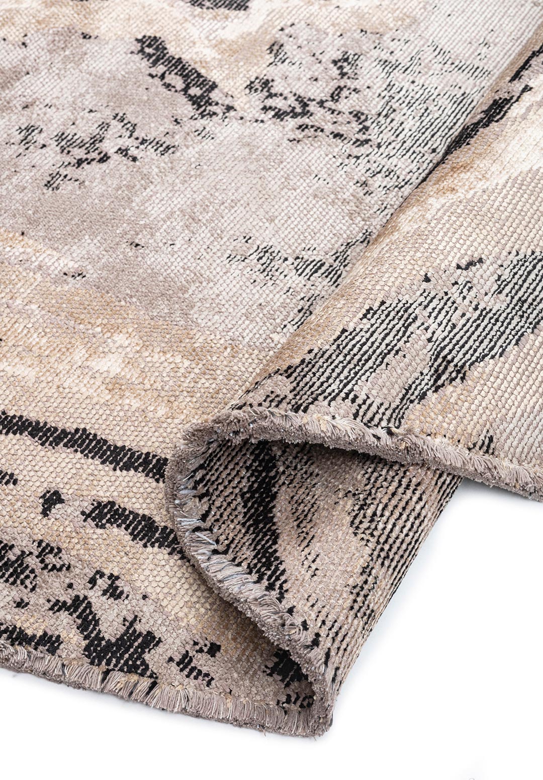 SMOKE GREY - BLACK - BEIGE - BONE RUG - 2