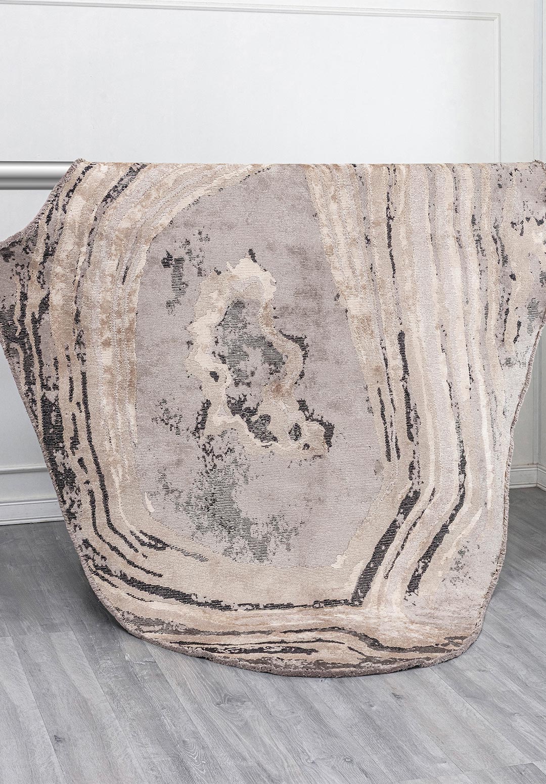 SMOKE GREY - BLACK - BEIGE - BONE RUG - 4