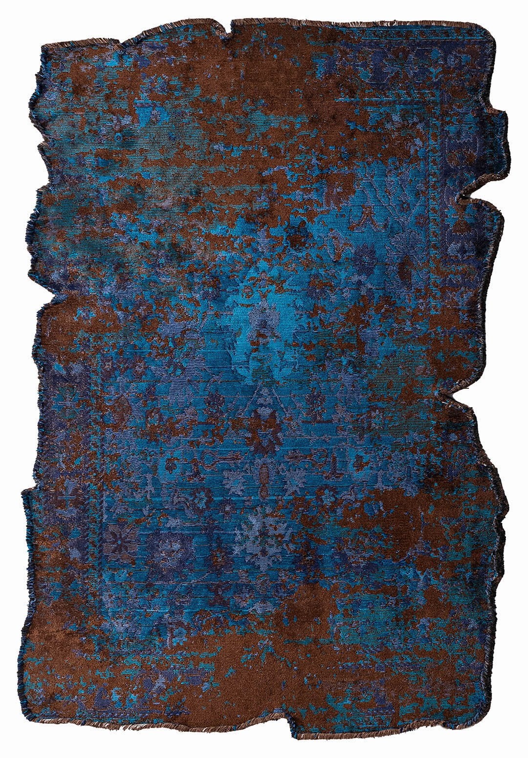 SPLENDOR ERA DARK BROWN - CYAN - DARK NAVY - NAVY BLUE RUG