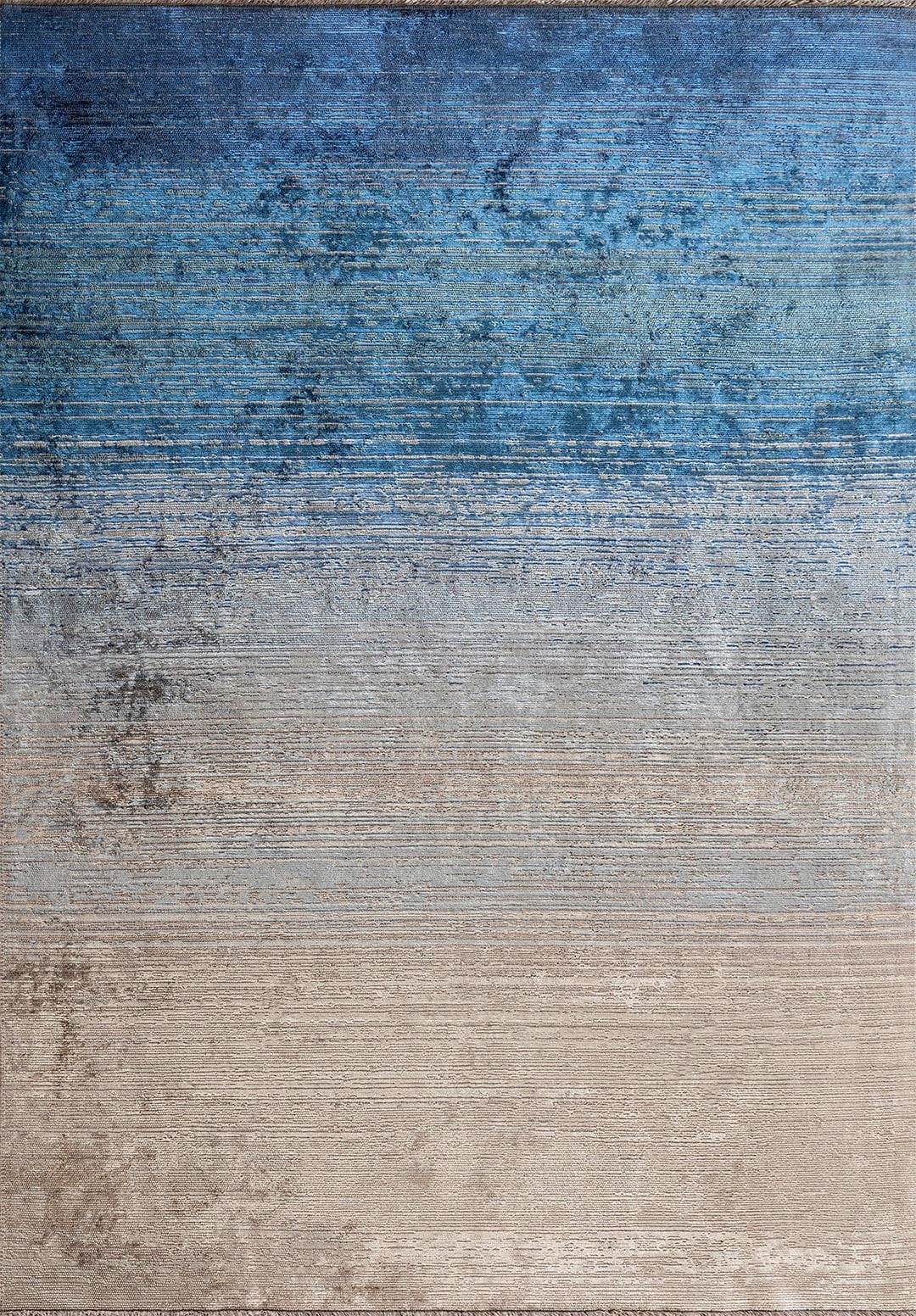 AURORA BEIGE - NOUGAT - PETROL - NAVY BLUE - BLUE RUG