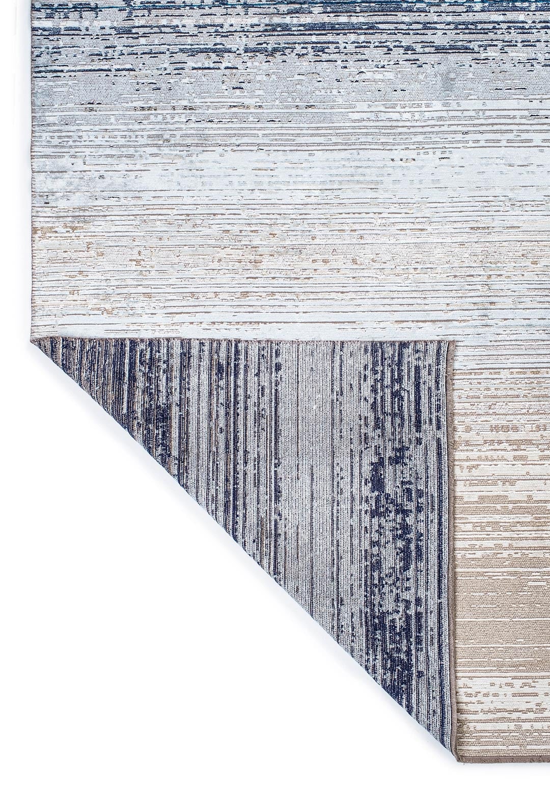 AURORA BEIGE - WHITE - CYAN - DARK NAVY - ICE BLUE RUG - 3