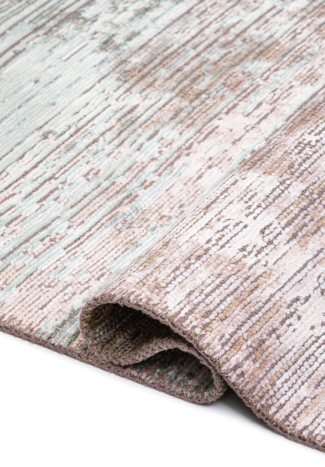 AURORA WHITE - CREAM - OLIVE GREEN - GREEN - RIVER GREEN RUG - 2