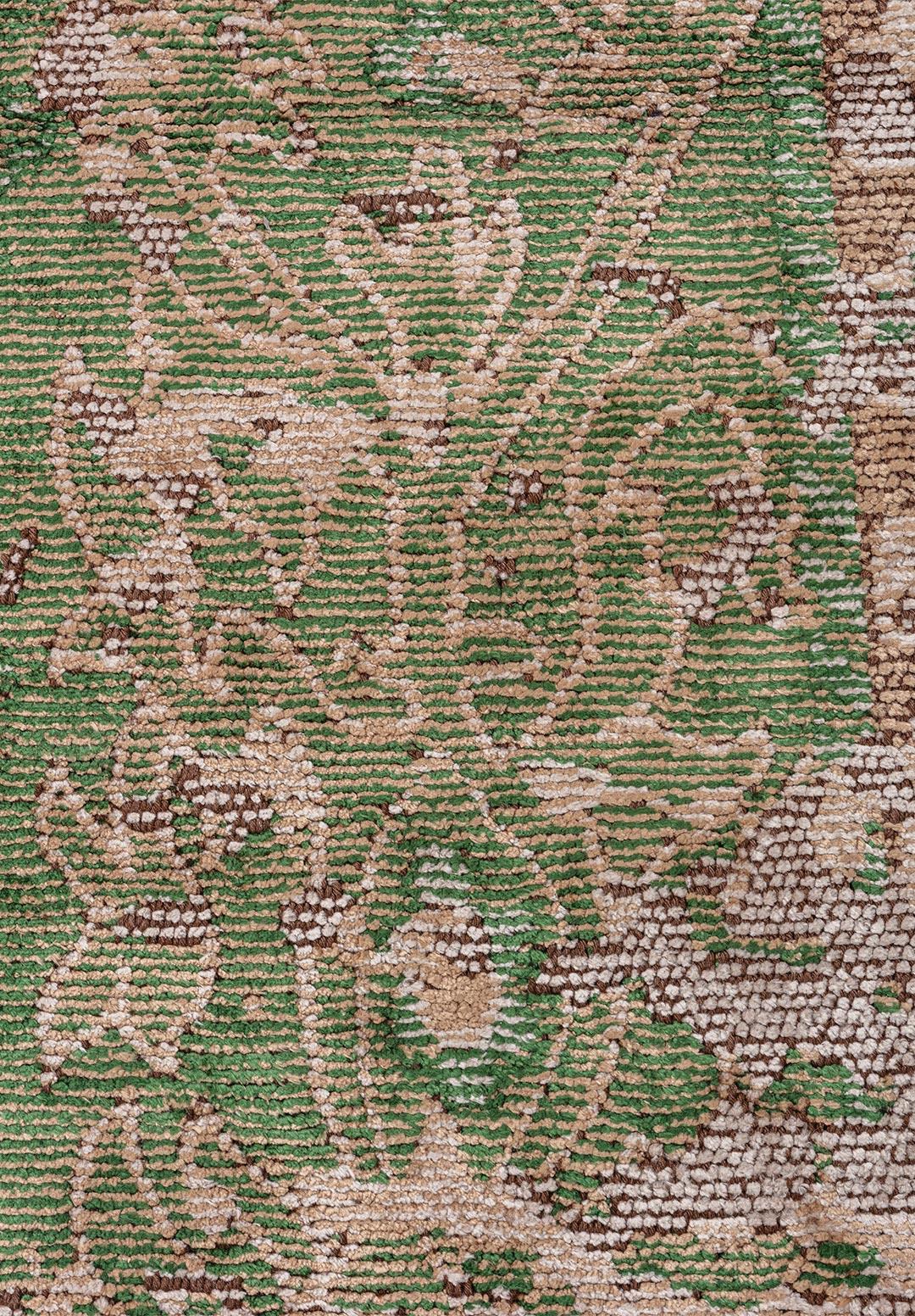 SPLENDOR ERA LIGHT CREAM - DARK BEIGE - FOREST GREEN - DARK BEIGE RUG - 5