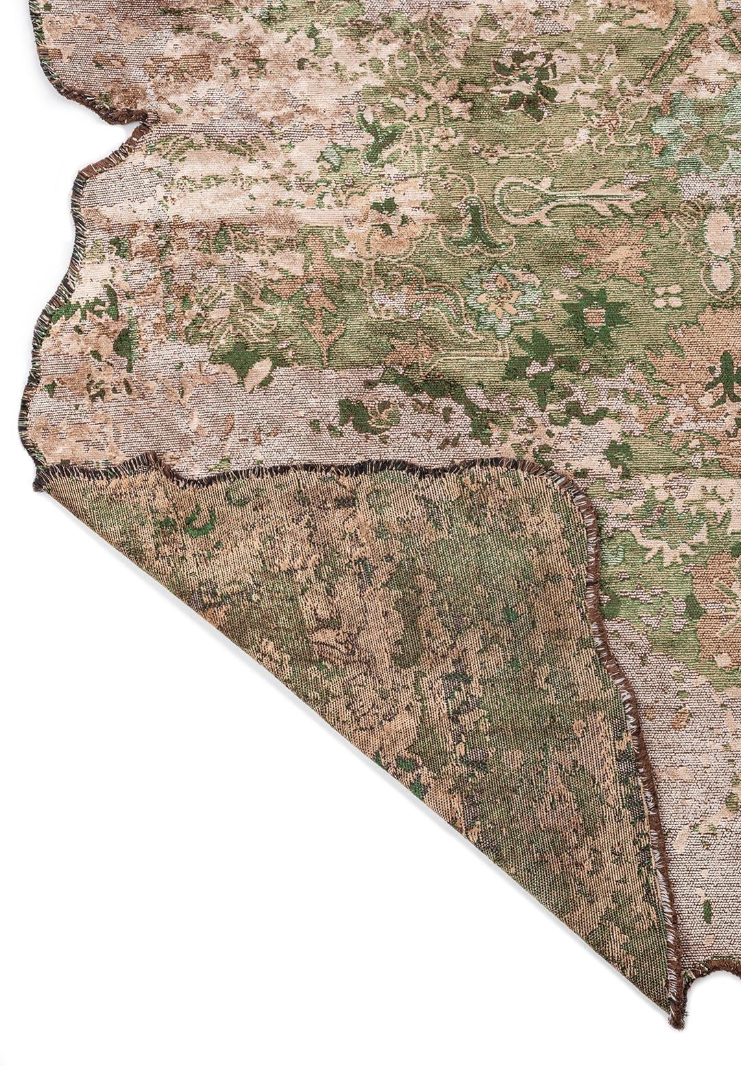 SPLENDOR ERA LIGHT CREAM - DARK BEIGE - FOREST GREEN - DARK BEIGE RUG - 3