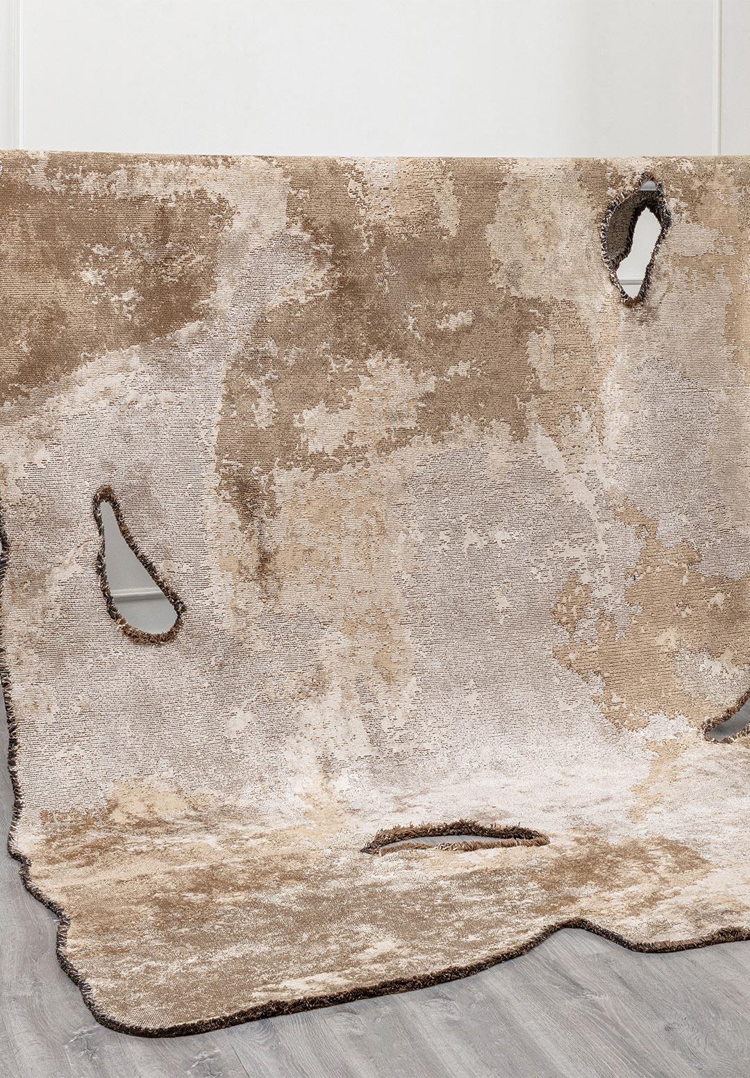 MIST LIGHT CREAM - DARK BEIGE - BEIGE - MINK RUG - 4
