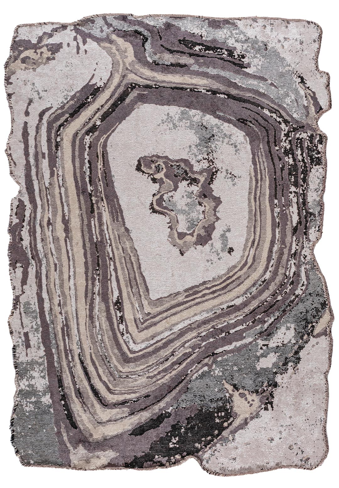 SMOKE BONE - BLACK - CHARCOAL - BEIGE RUG
