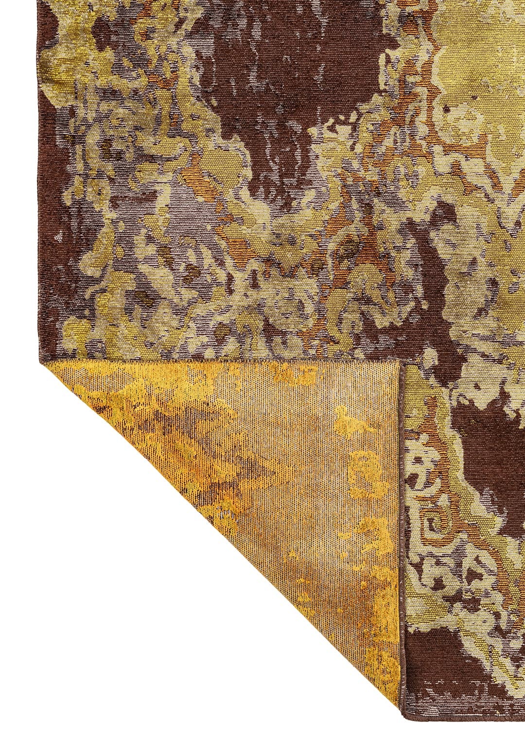 FRESCO DARK BROWN - MUSTARD - GREY - KIWI RUG - 3
