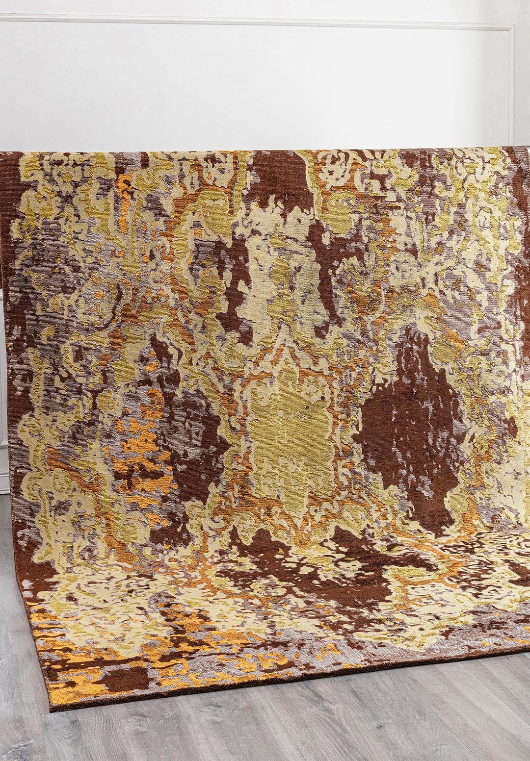 FRESCO DARK BROWN - MUSTARD - GREY - KIWI RUG - 4