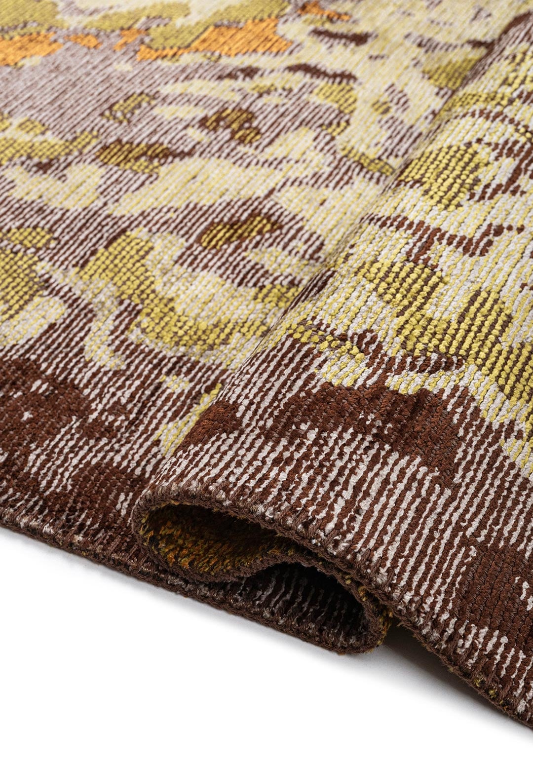FRESCO DARK BROWN - MUSTARD - GREY - KIWI RUG - 2