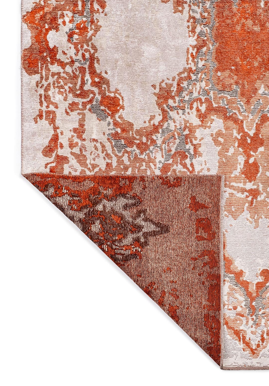 FRESCO BONE - DARK BROWN - BEIGE - RUST RUG - 3