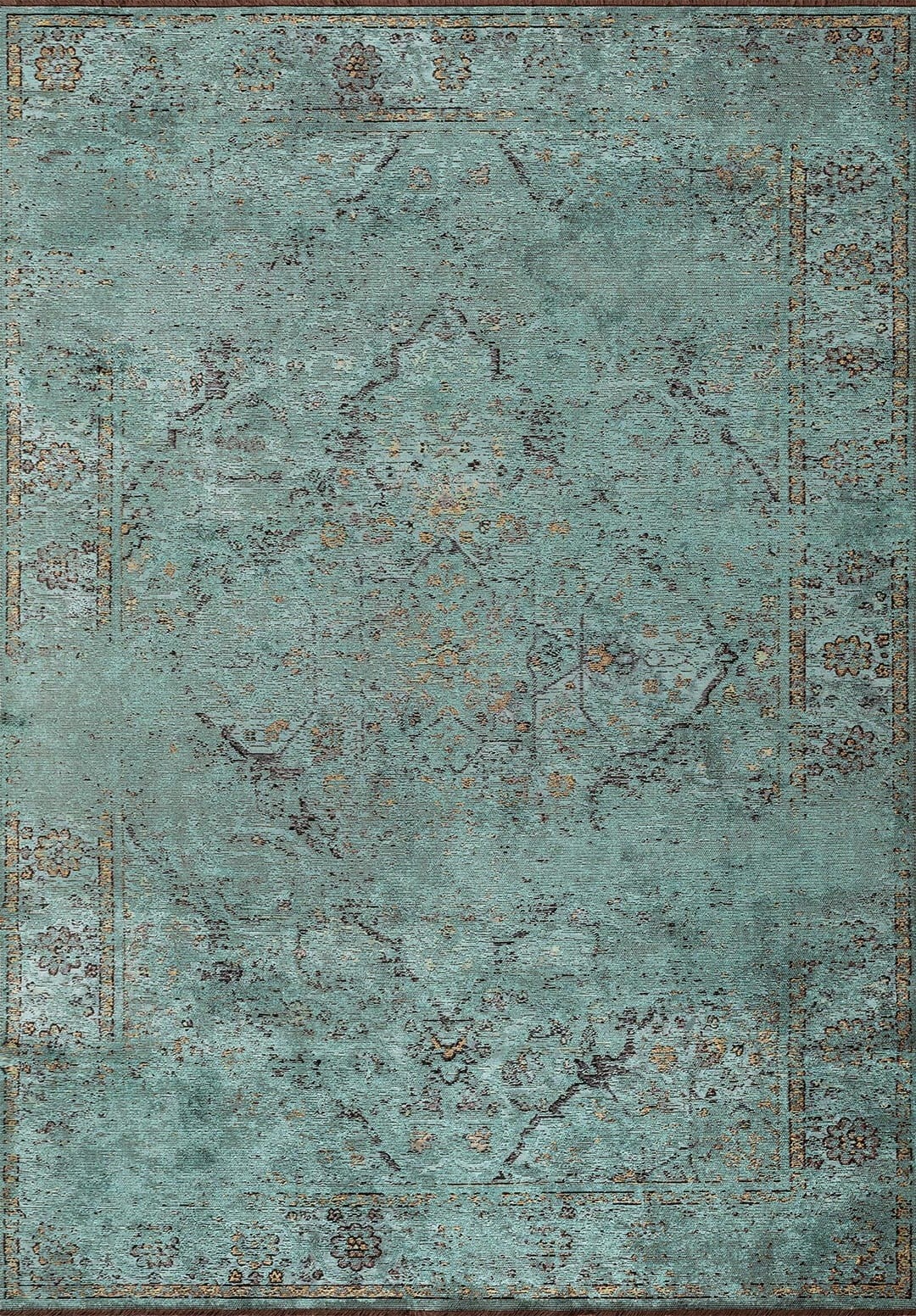 SIRENA TURQUOISE - BLUE - OLIVE GREEN - BLACK RUG