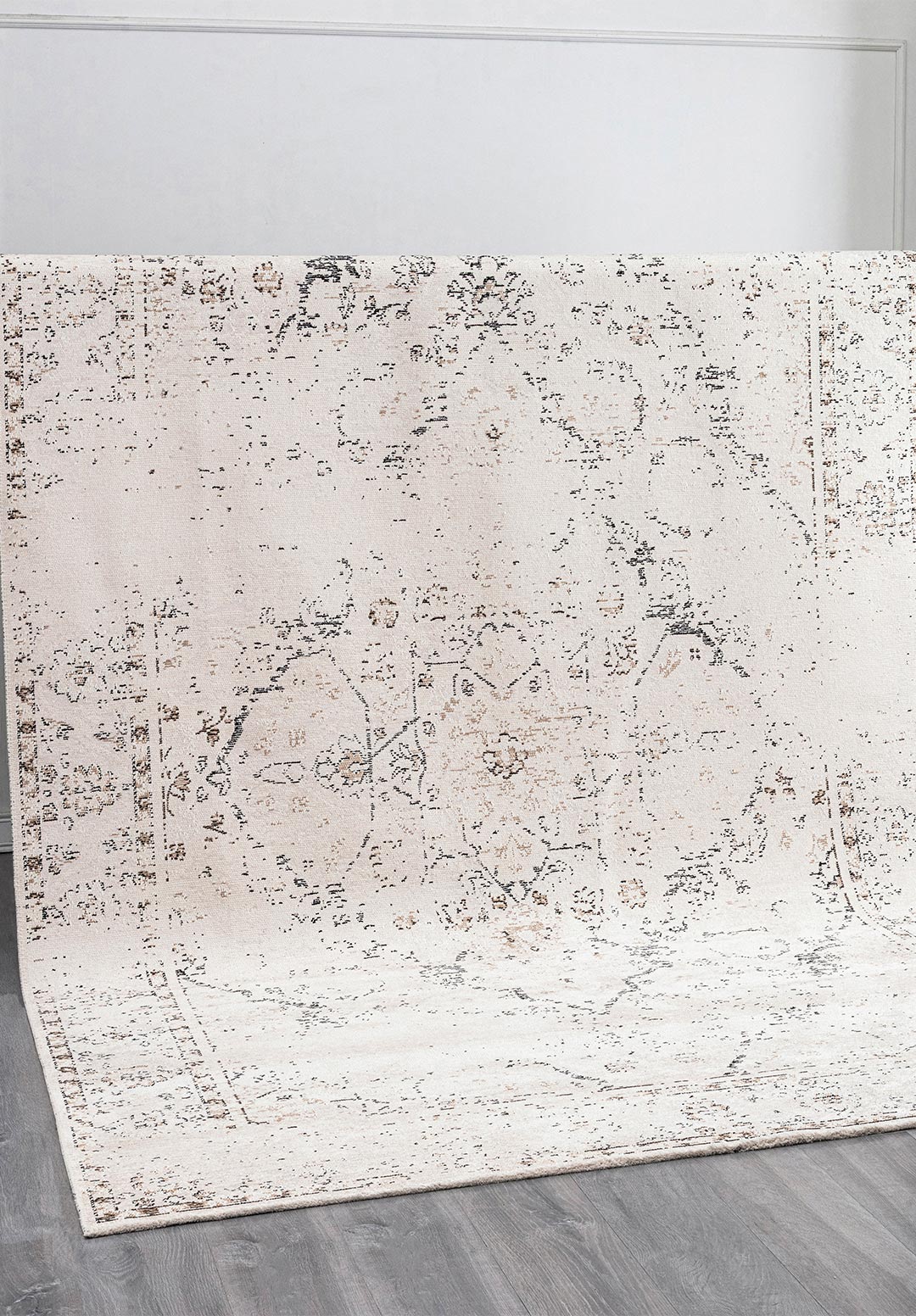 SIRENA LIGHT CREAM - ECRU - DARK BEIGE - BLACK RUG - 4
