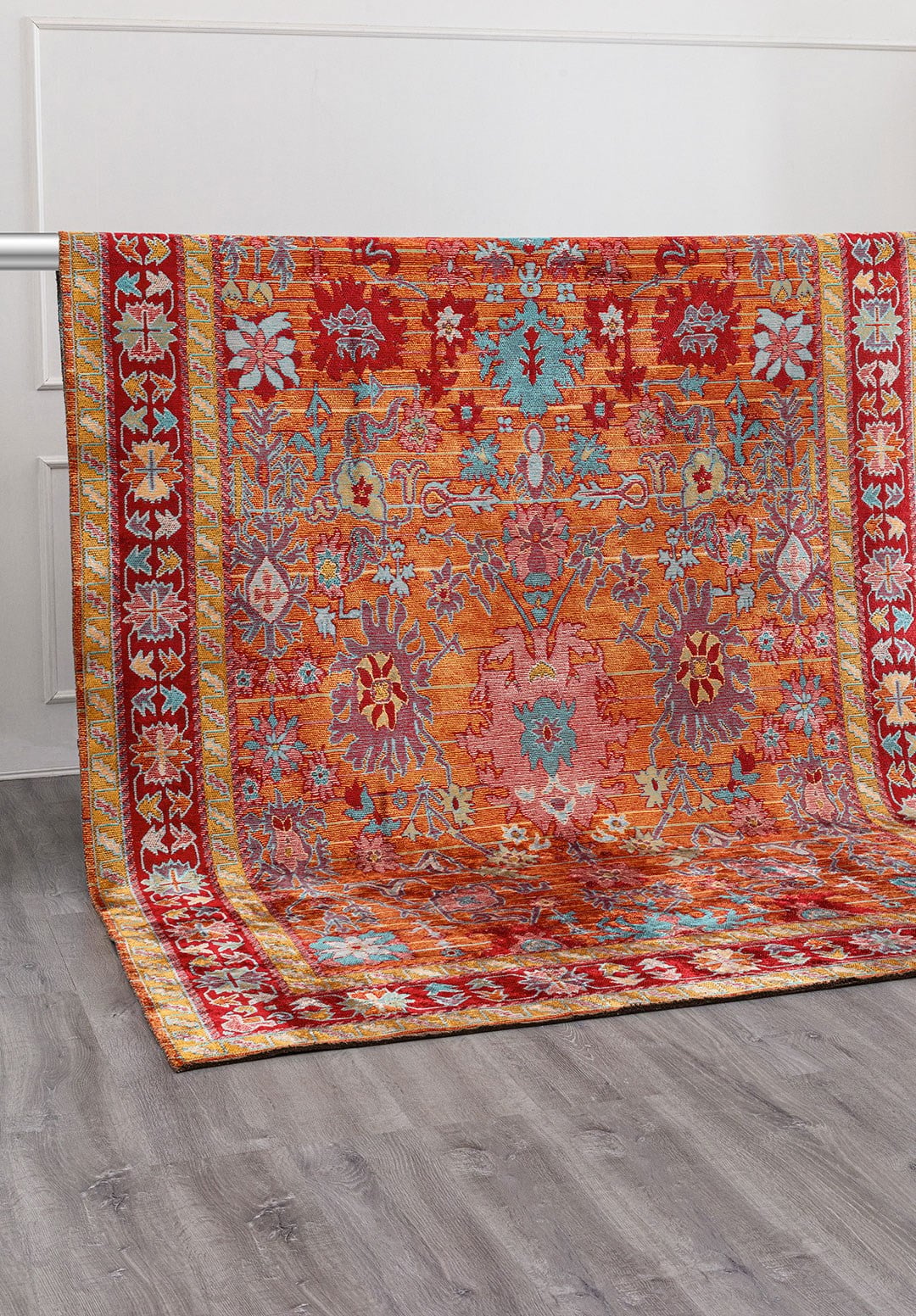 SPLENDOR BONE - MUSTARD - RED - TURQUOISE RUG - 4