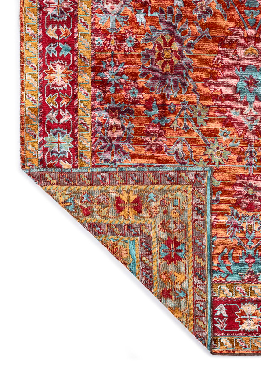 SPLENDOR BONE - MUSTARD - RED - TURQUOISE RUG - 3