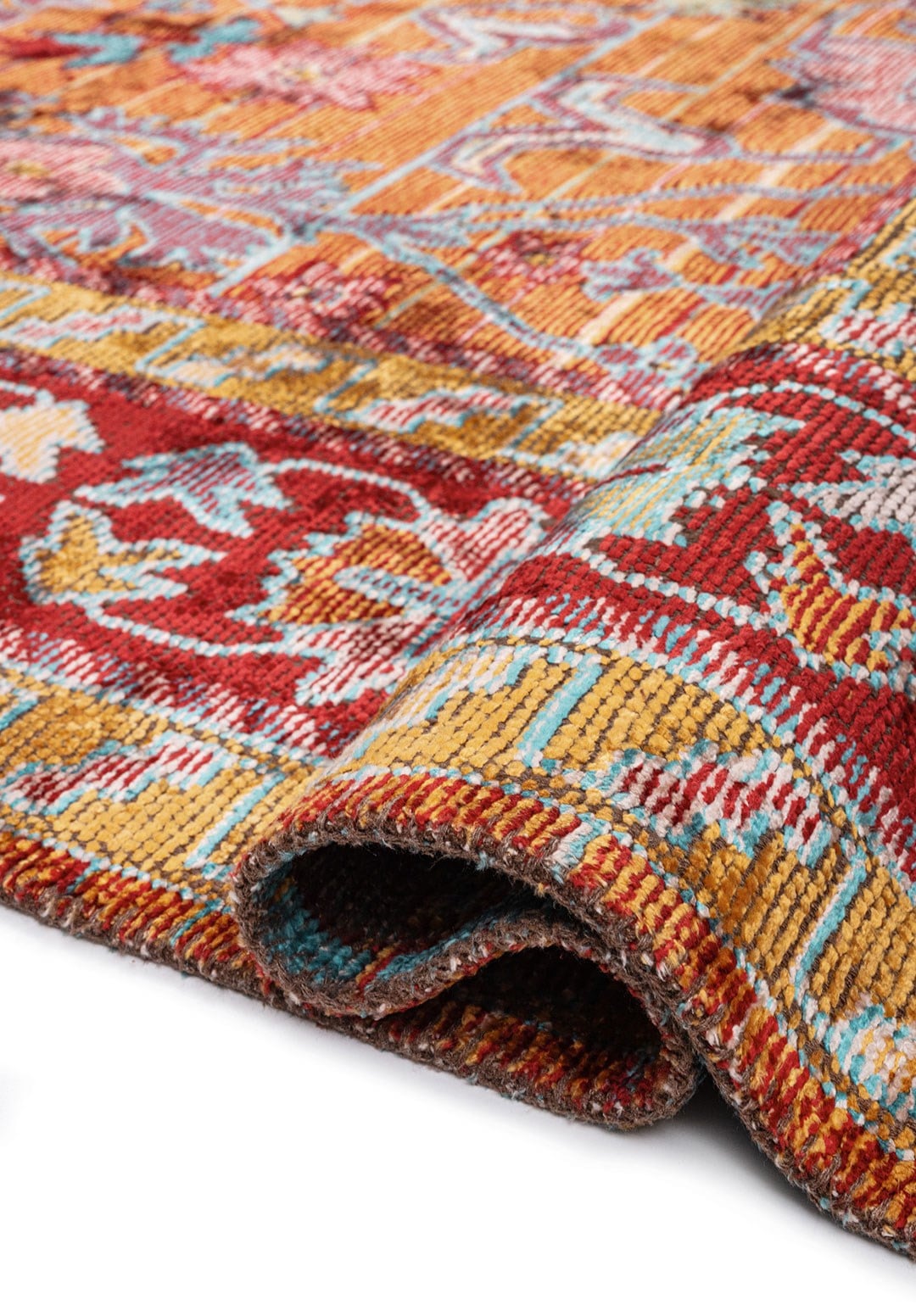 SPLENDOR BONE - MUSTARD - RED - TURQUOISE RUG - 2
