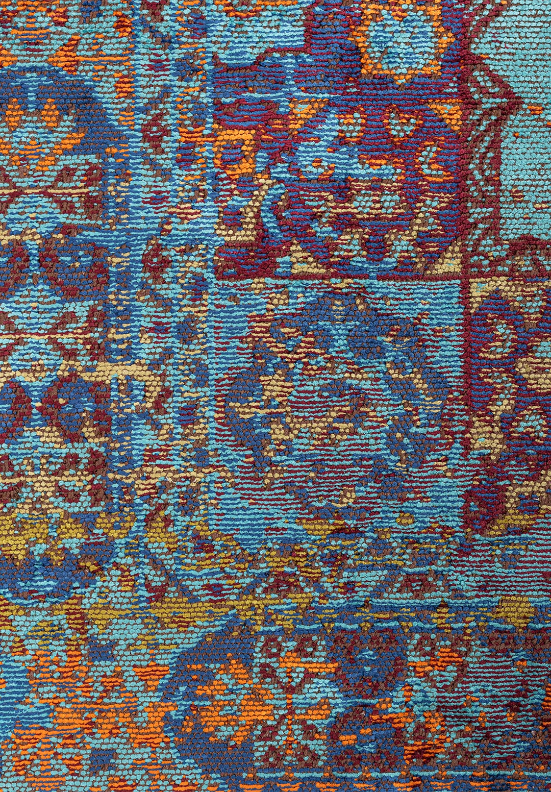 MEMLUK TURQUOISE - CHERRY - NAVY BLUE - ORANGE - KIWI - OLIVE GREEN RUG - 5