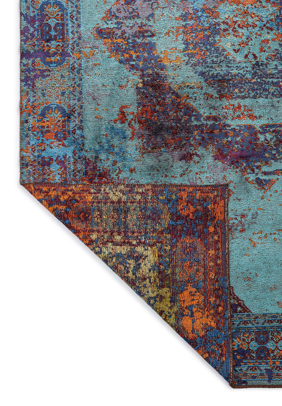 MEMLUK TURQUOISE - CHERRY - NAVY BLUE - ORANGE - KIWI - OLIVE GREEN RUG - 3