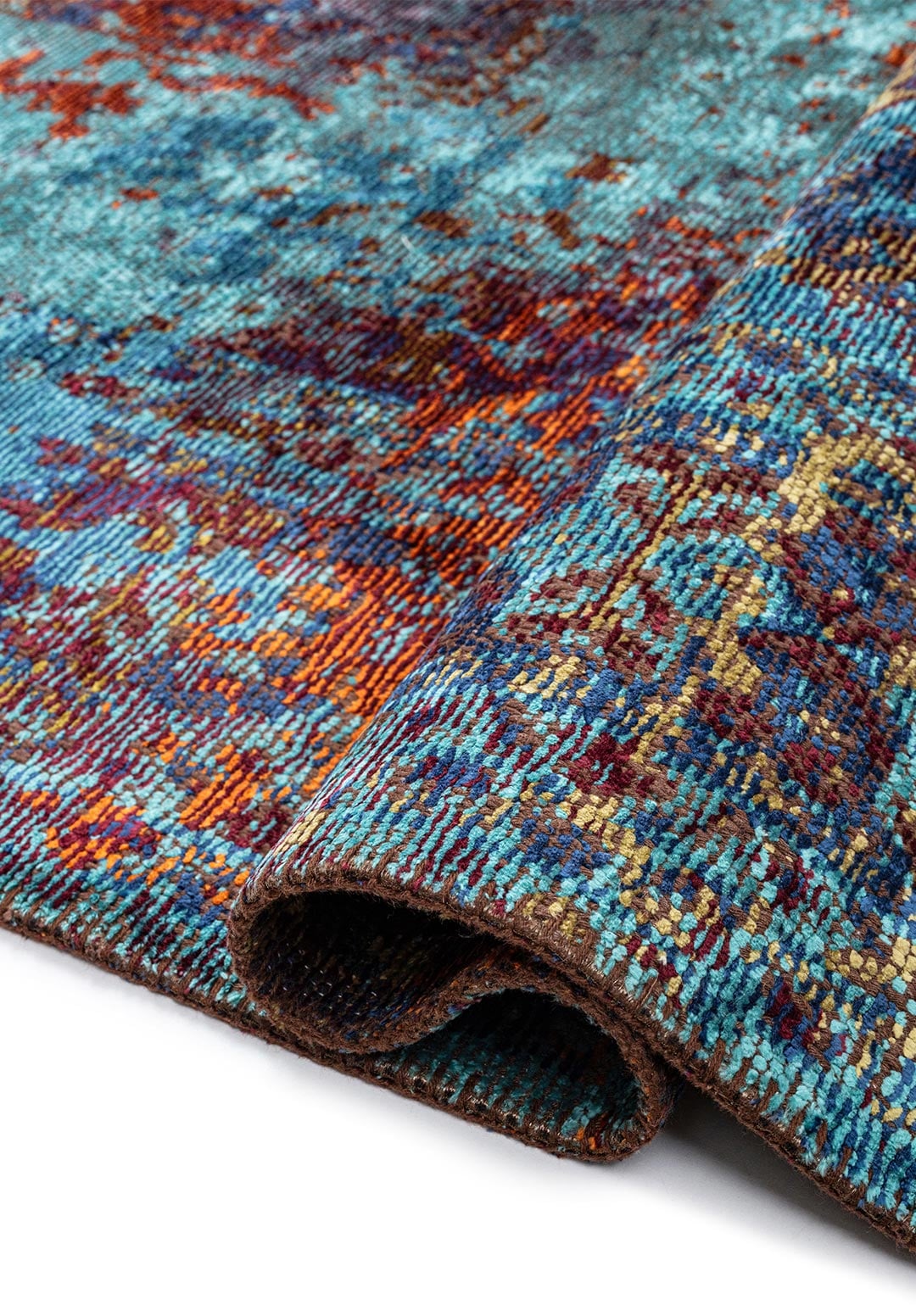 MEMLUK TURQUOISE - CHERRY - NAVY BLUE - ORANGE - KIWI - OLIVE GREEN RUG - 2