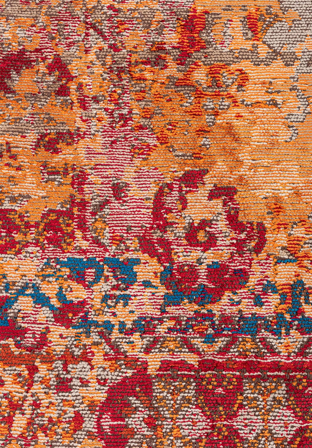 MEMLUK CREAM - ORANGE - RED - DARK BEIGE - CYAN - RUST RUG - 5
