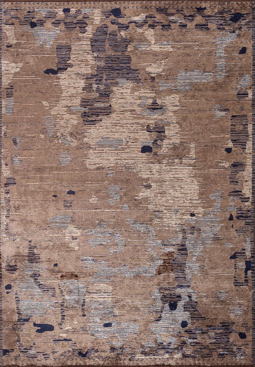 RIMA MINK - BEIGE - BLUE - DARK NAVY - DARK BROWN RUG - 1