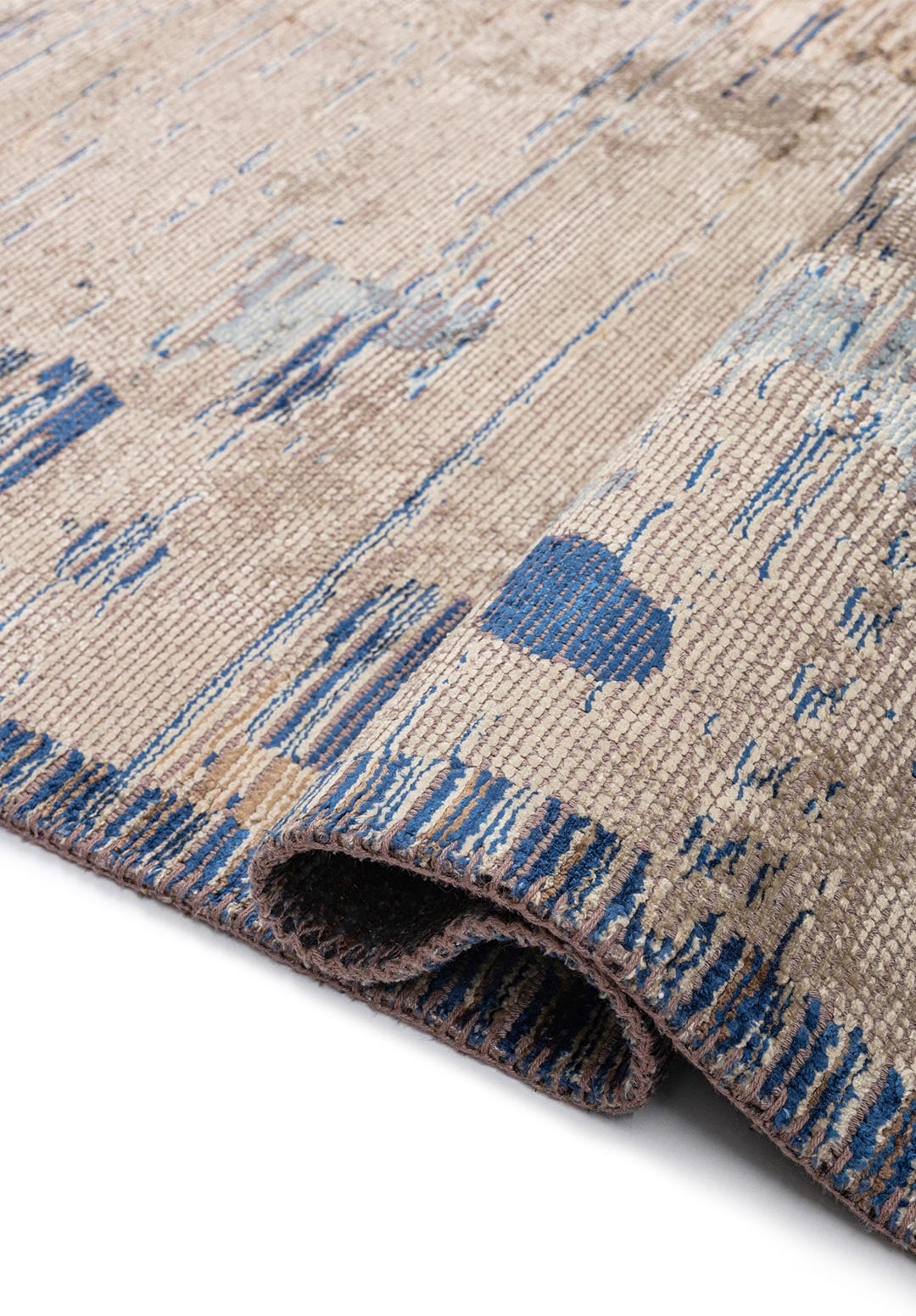 RIMA BEIGE - MINK - BLUE - NAVY BLUE - DARK BROWN RUG - 2