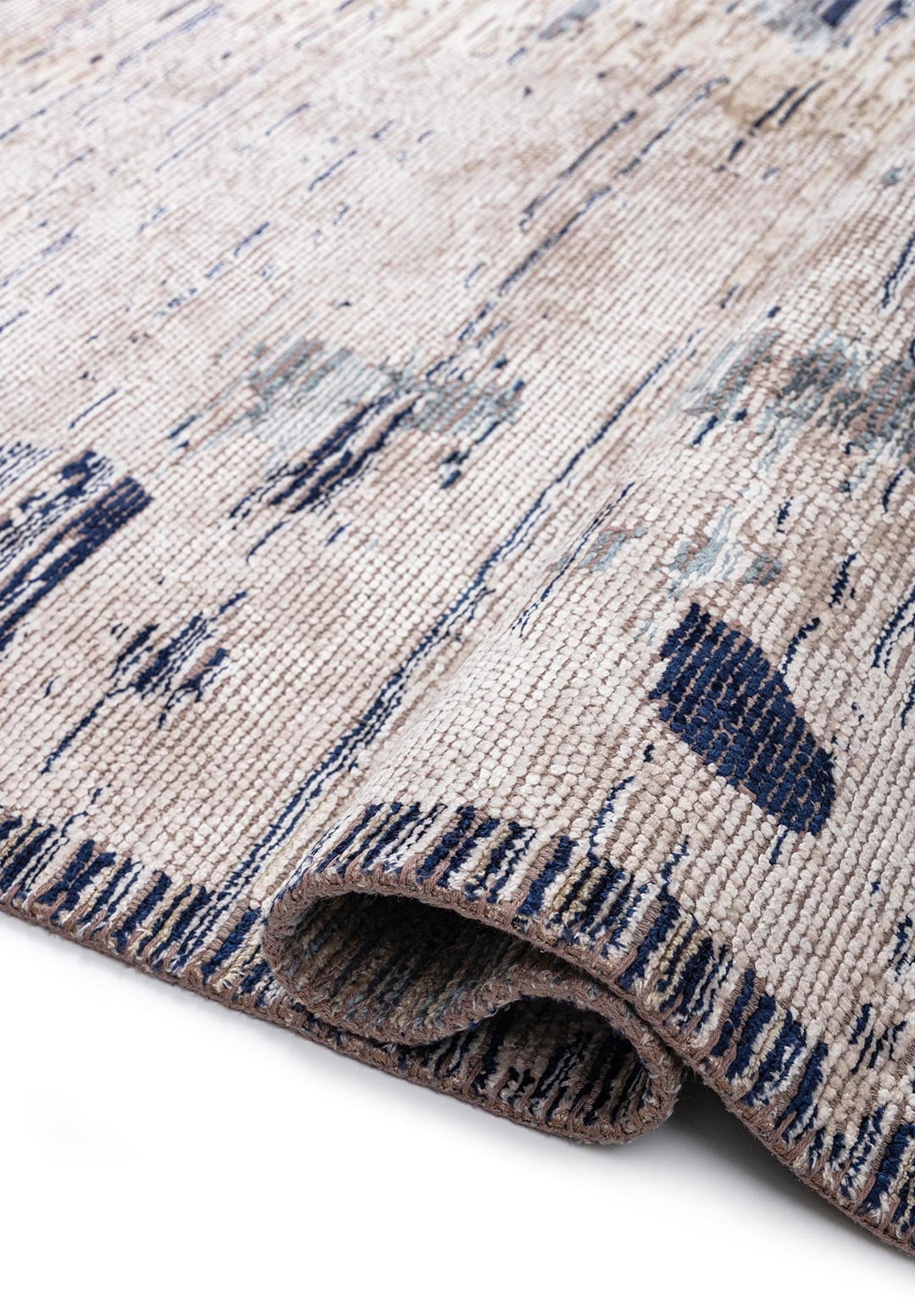 RIMA WHITE - BEIGE - BLUE - DARK NAVY - DARK BROWN RUG - 2