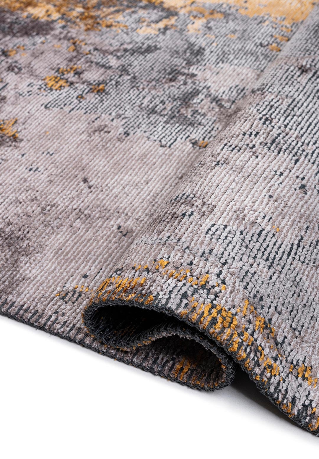 ORION LIGHT GREY - DARK GREY - MUSTARD - BLACK RUG - 2