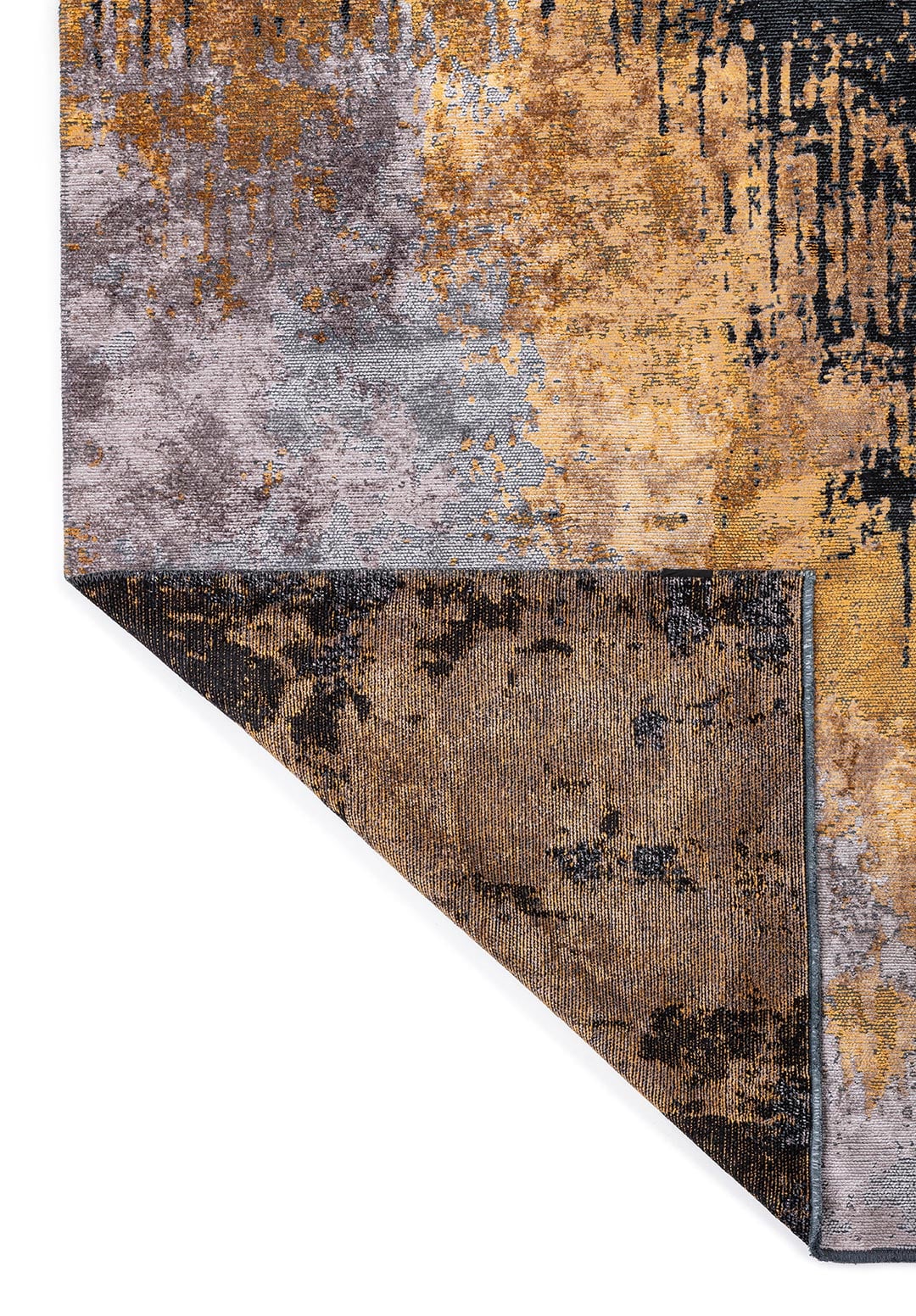 ORION LIGHT GREY - DARK GREY - MUSTARD - BLACK RUG - 3