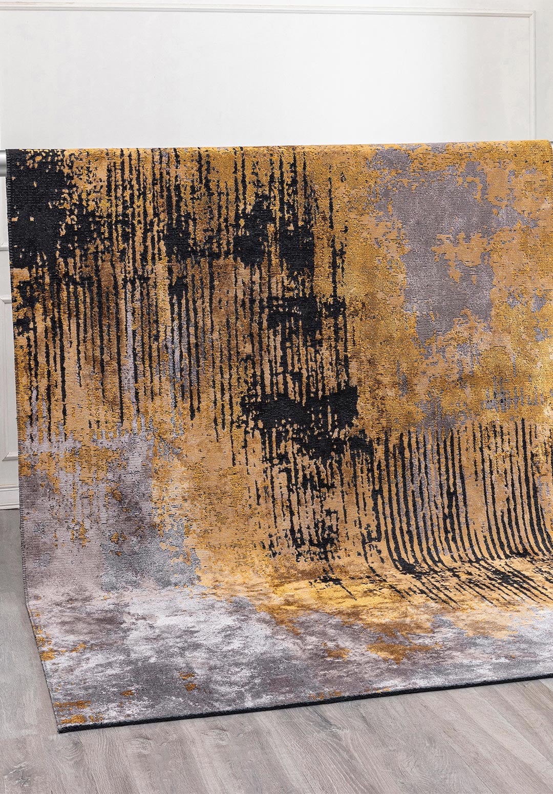 ORION LIGHT GREY - DARK GREY - MUSTARD - BLACK RUG - 4