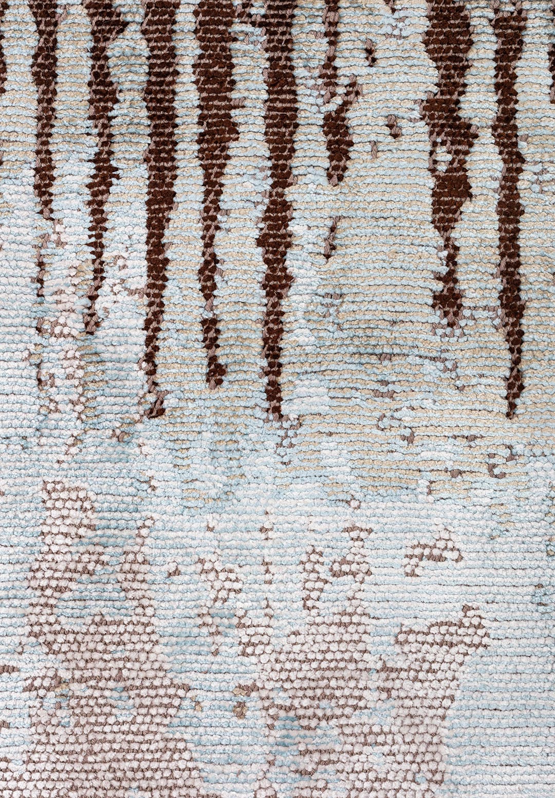 ORION WHITE - BEIGE - ICE BLUE - DARK BROWN RUG - 5