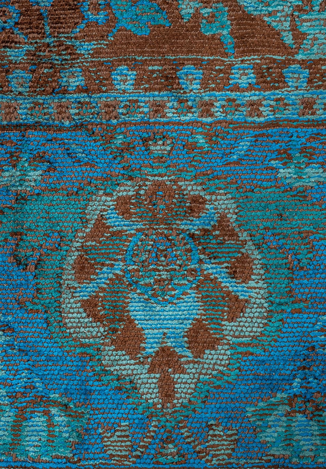 VINEA DARK BROWN - DARK TURQUOISE - DARK GREEN - CYAN - RIVER GREEN RUG - 5