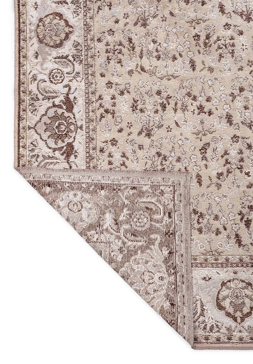 VINEA BEIGE - GREY - DARK BROWN - WHITE - LIGHT GREY RUG - 3