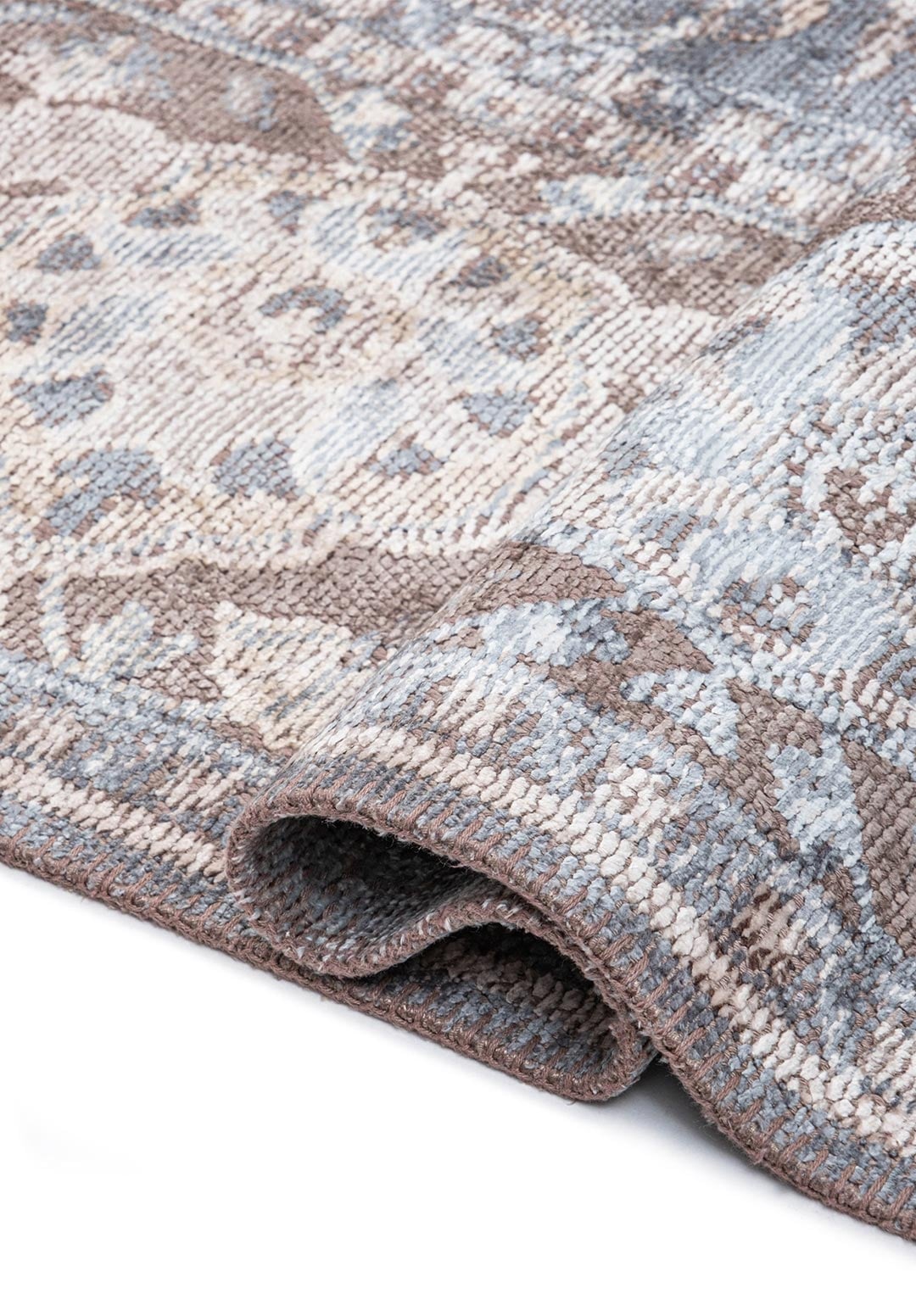 VINEA BLUE - ICE BLUE - BONE - DARK GREY - CREAM RUG - 2