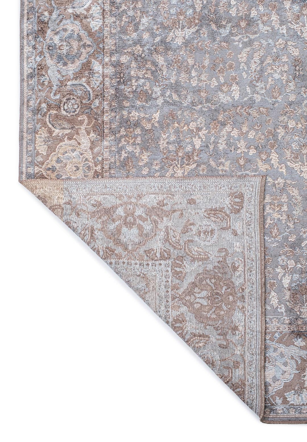 VINEA BLUE - ICE BLUE - BONE - DARK GREY - CREAM RUG - 3