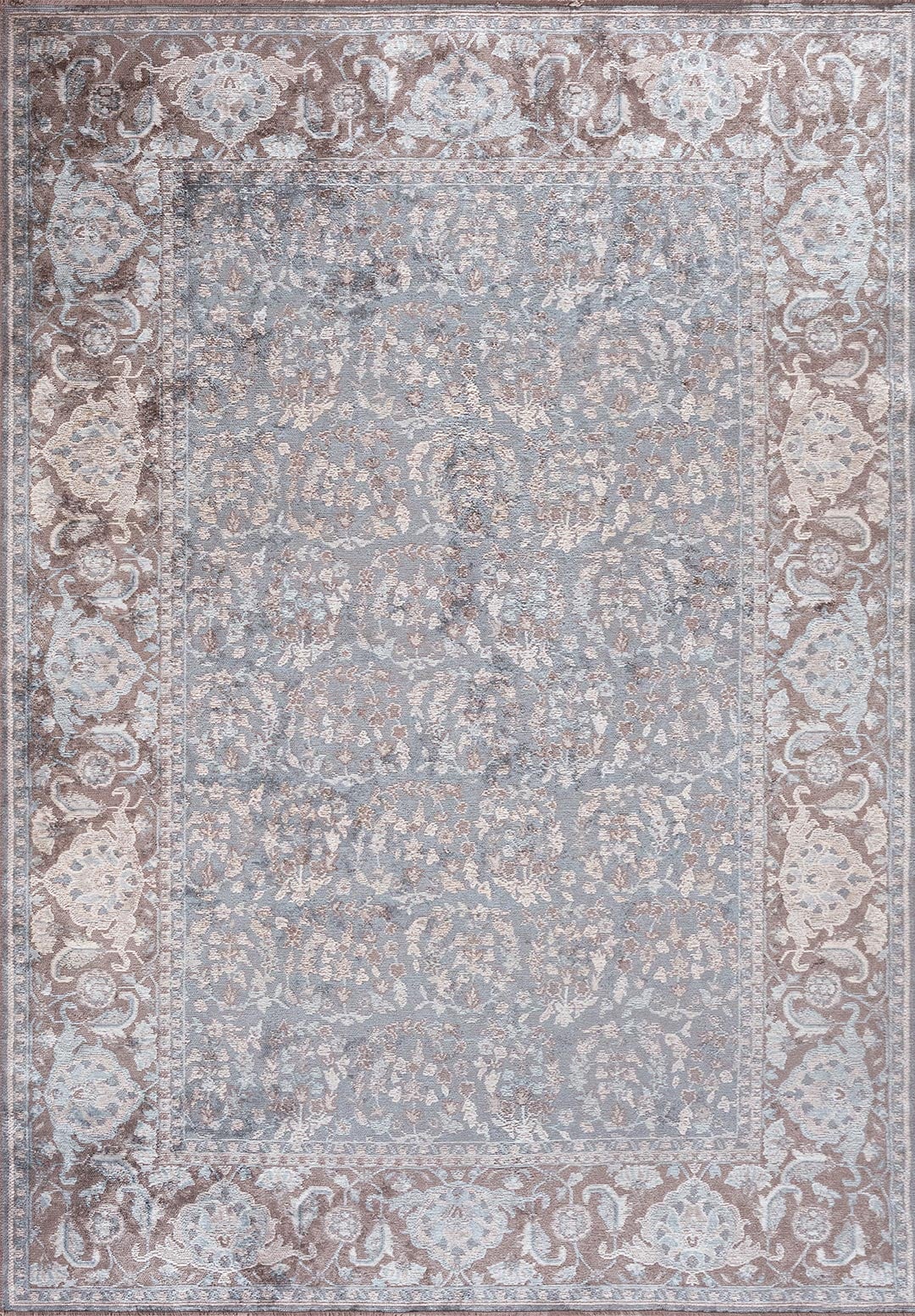 VINEA BLUE - ICE BLUE - BONE - DARK GREY - CREAM RUG - 1