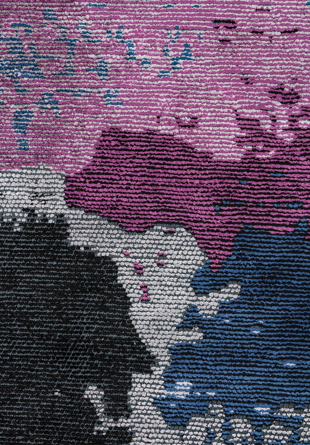 LUSH LIGHT GREY - NAVY BLUE - OLIVE GREEN - BLACK - RIVER GREEN - PURPLE RUG - 5