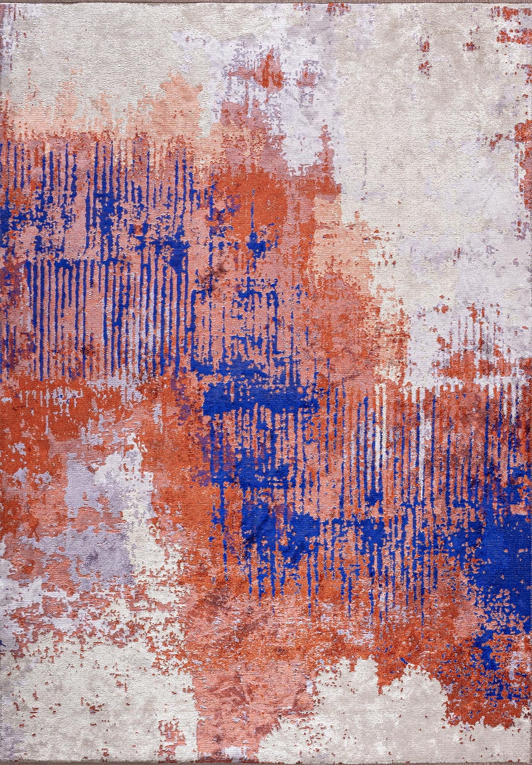 ORION WHITE - LILAC - RUST - SAKS BLUESİ RUG
