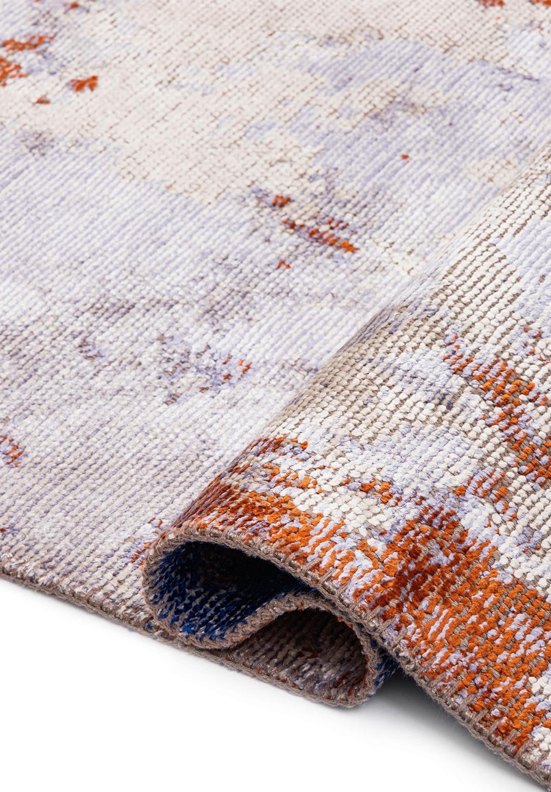 ORION WHITE - LILAC - RUST - SAKS BLUESİ RUG - 2